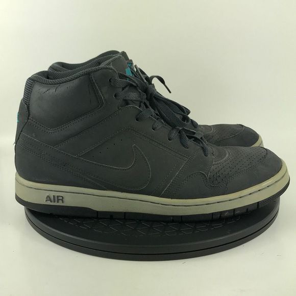 Nike Air Prestige 3 Gray/Blue Athletic High Top Shoes 407036-040 Men's Size 10 - Picture 4 of 12